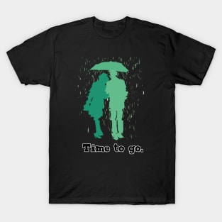 Time to go | Couple in the rain T-Shirt